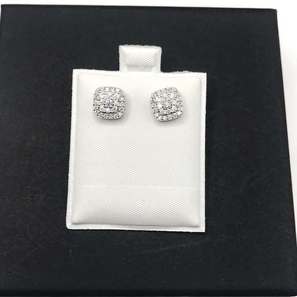 925 Sterling Silver 1.20CT MOISSANITE screw back Stud unisex Earrings - Picture 7 of 13
